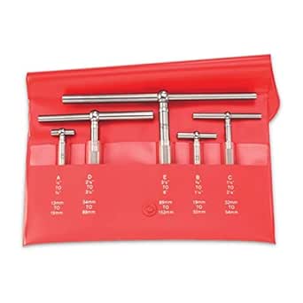 Starrett Telescoping Gage Set with One Arm - Ideal for Determining True Size of Holes, Slots and Recesses - 1/2" - 6" Range, 2-3/8" - 3-1/4" Handle Length - S229GZ