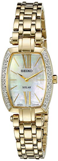 Seiko Women's SUP286 Tressia Analog Display Japanese Quartz Gold Watch