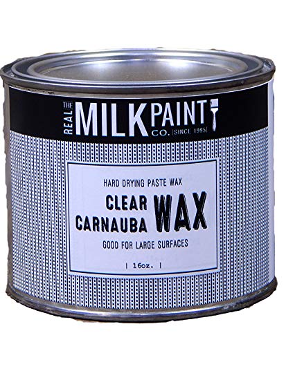 Real Milk Paint Carnuba Wax Paste - 16 oz. Clear