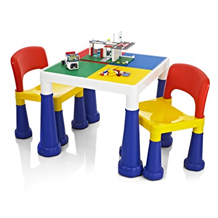 KiddyPlay 2 in 1 Activity Table & Chairs