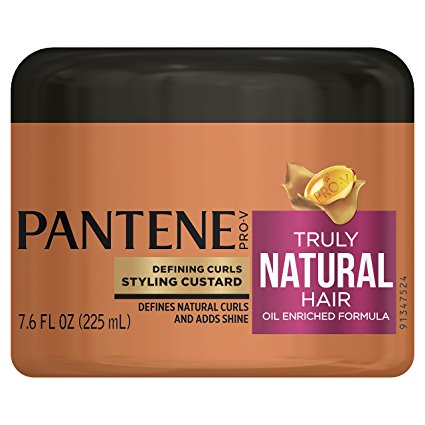 Pantene Pro-V Truly Natural Hair Defining Curls Styling Custard 7.6 Fl Oz (Packaging May Vary)