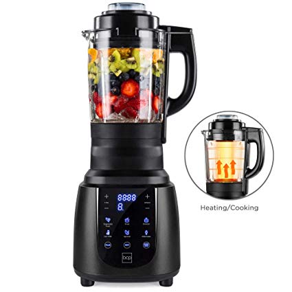 Best Choice Products 1200W 1.8L Multifunctional High-Speed Digital Professional Kitchen Smoothie Blender for Juices, Baby Food, Soup w/Heating Function, Auto-Clean, Glass Jar, Up To 42,000RPM