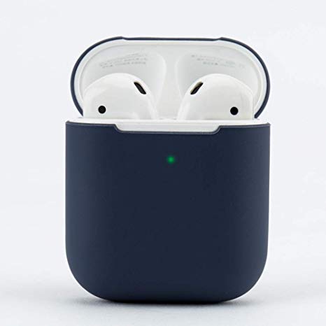 Damonlight Protective Podskin Airpods Case Shock Proof Soft Skin for Airpods Charging Case, Midnight Blue
