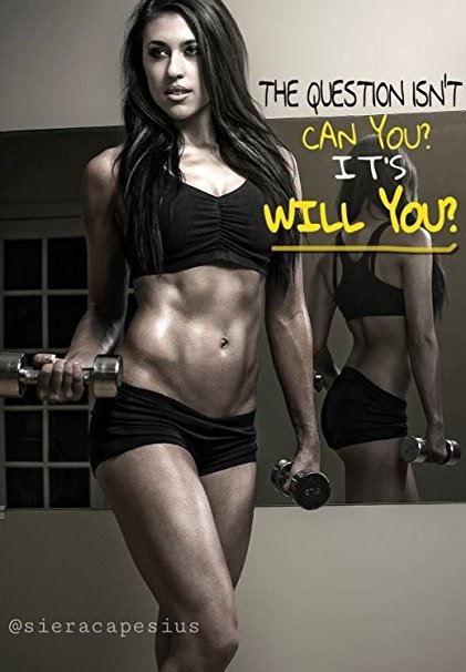 Sexy Women Fitness Bodybuilding Motivational Fabric Cloth Rolled Wall Poster Print -- Size: (20" x 13")