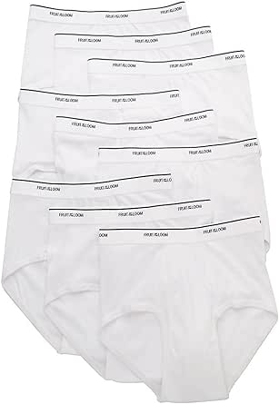 Fruit of the Loom Big Mens White Briefs 9 Pack