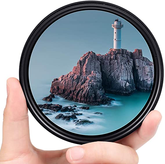 37mm ND Filter Slim Variable ND Neutral Density Filter Adjustable ND Fader ND2-ND400 Lens Filter for Canon Nikon Sony Pentax Olympus Fuji DSLR Camera