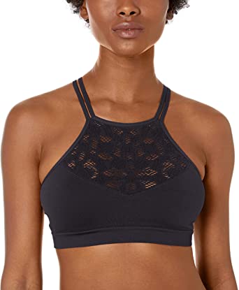 Amazon Brand - Mae Women's High-Neck Bralette with Cutouts (for A-C cups)