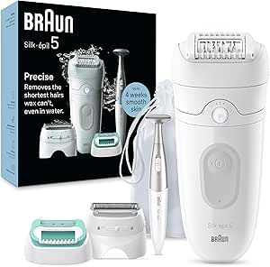 Braun Silk-épil 5, Depiladora Eléctrica Para Una Eliminación Del Vello Fácil, Piel Suave Duradera, 5-251, Blanco/Gris