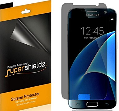 [3 Pack] Supershieldz- Privacy Anti-Spy Screen Protector Shield For Samsung Galaxy S7 - Lifetime Replacements Warranty - Retail Packaging