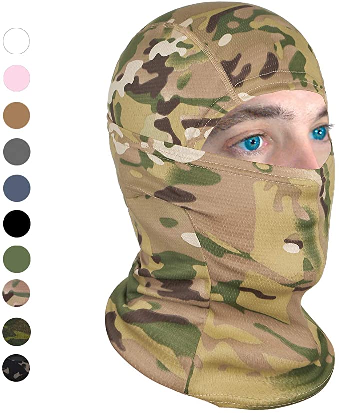 Achiou Balaclava Face Mask UV Protection for Men Women Ski Sun Hood Tactical Masks