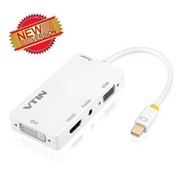 Vtin 4-in-1 Mini Display Port to VGAHDMIDVIAudio with Micro USB Port Adapter for Apple iMacLaptop VS-VVC3-1
