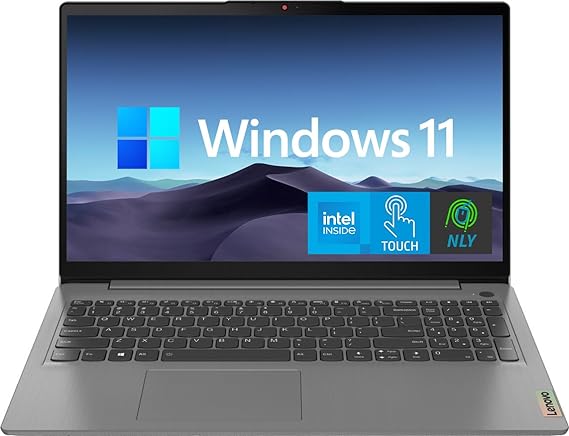 lenovo Touchscreen 15.6" IdeaPad 3 Laptop, Full HD IPS Display, Intel Iris X Graphics, Intel Core i5-1135G7, 20GB RAM, 1TB SSD, Wi-Fi 6, SD Card Reader, Windows 11 Home, Gray