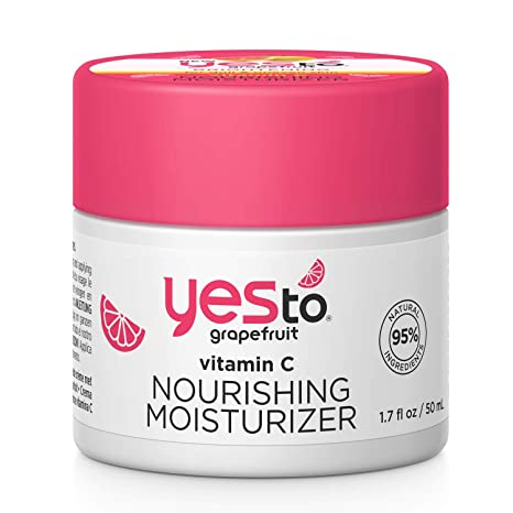 Yes To Grapefruit Brightening Vitamin C Nourishing Moisturizer for Dull and Uneven Skin, 1.7 Fluid Ounce