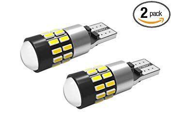 Autofeel 194 LED Light Bulb 6000K White Super Bright 168 2825 W5W T10 Wedge 30-SMD 3014 Chipsets LED Replacement Bulbs Error Free for Car Dome Map Door Courtesy License Plate Lights (Pack of 2)