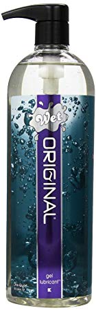 Wet Original Gel Lubricant Pure Water Based Sex Lube 32 Ounce