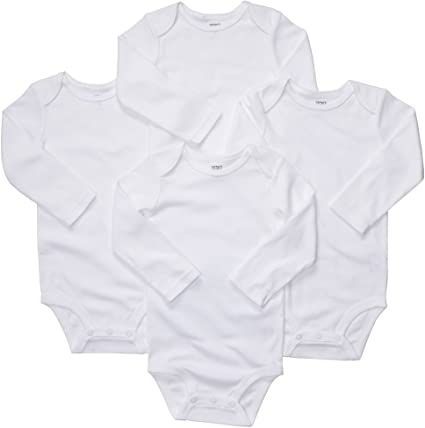 Carter's Unisex-Baby 4-Pack Long Sleeve Bodysuits