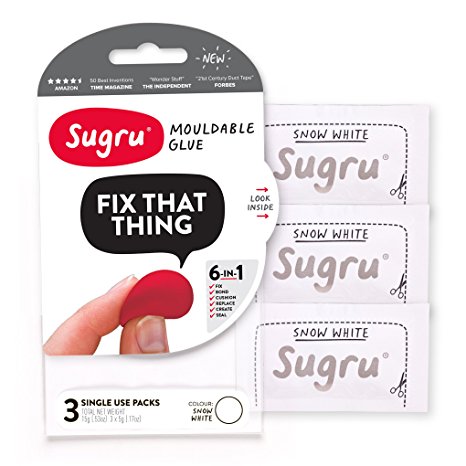 Sugru Mouldable Glue White (Pack of 3)