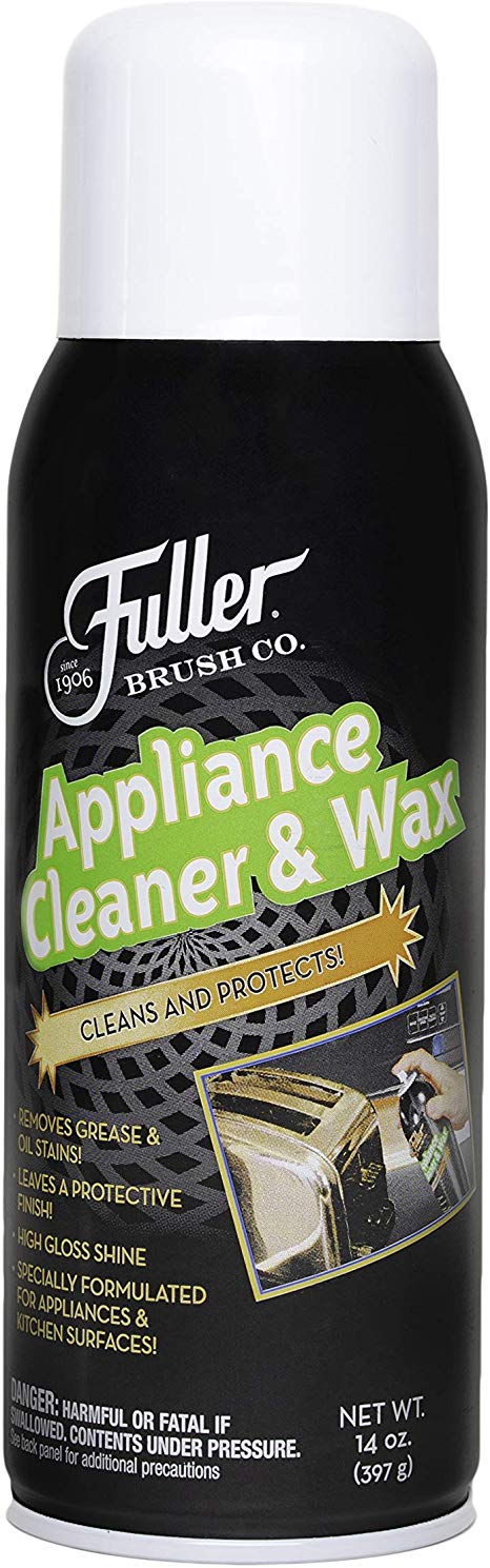 Fuller Brush Appliance Cleaner & Wax - Multi Surface Cleaning & Polishing Spray - Grease & Stain Remover For Stainless Steel, Metal & Glass Kitchen & Oral Appliances - For Home & Commercial Use