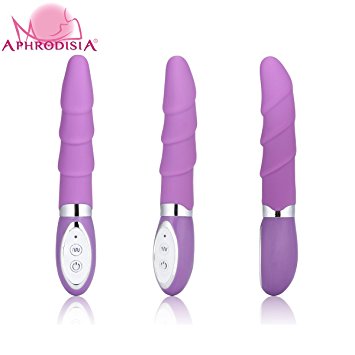 APHRODISIA® Female G-Spot Vibrator, Multispeed Silicone Anal Dildo - 10 Frequency Vibrating, 100% Pure Medical Grade Silicone, Waterproof, Slient, G-Spot Stimulation - Sex Masturbation Toy for Adults