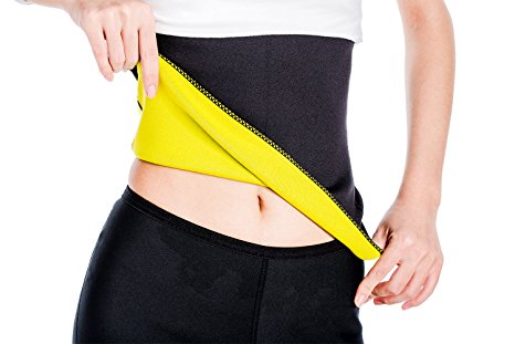 ValentinA Sweat Neoprene Sauna Shapers Slimming Belt Waist Cincher Girdle for Weight Loss Women & Men