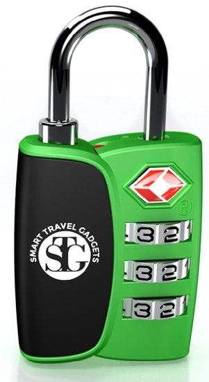 TSA Accepted 3 Digit Combination Luggage Lock for Travel9733Smart Open Search Alert Indicator9733Bright Color Choices9733Heavy Duty Sturdy Best Quality Durable Customs Friendly9733Lifetime Warranty Green