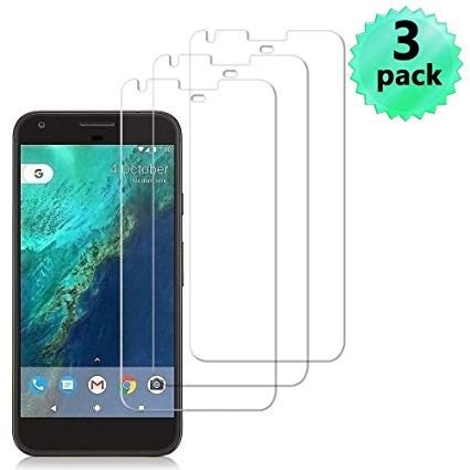 [2-Pack] Google Pixel XL Screen Protector,ChefzBest Ultra Clear 9H Anti-Scratch Tempered Glass,2.5D Rounded Edges Bubble Free Install Glass Film with Lifetime Replacement Warranty