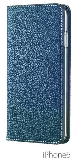 iPhone 6S/6 Case, [BONAVENTURA] Best Seller! Genuine Leather Wallet Case, Slim Fit Diary Leather Case with Slots for Credit Cards and Cash for iPhone 6S/6 Case 4.7 Inch Screen - Blue