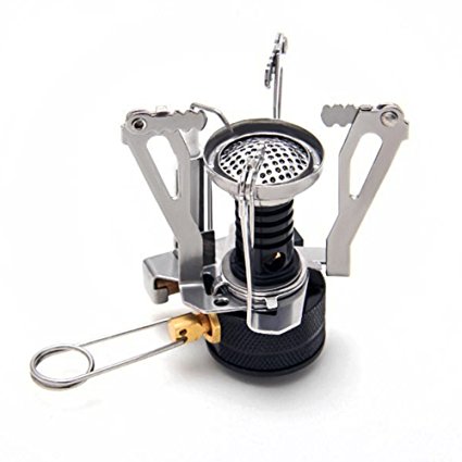 Hinmay Picnic Portable Gas Split Burners Foldable with Mini Steel Stove Case for Camping, Outdoor, Backpacking & Hiking.