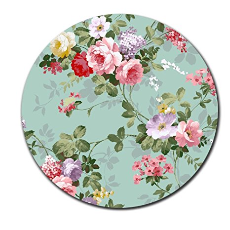 Beautiful Flowers Like Sleeping Princess Round Mouse Pad Show Love to Your True Love Mouse pad