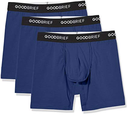 Good Brief Men's Cotton Stretch Classic Fit Boxer Briefs (3-Pack/4-Pack/5-Pack)