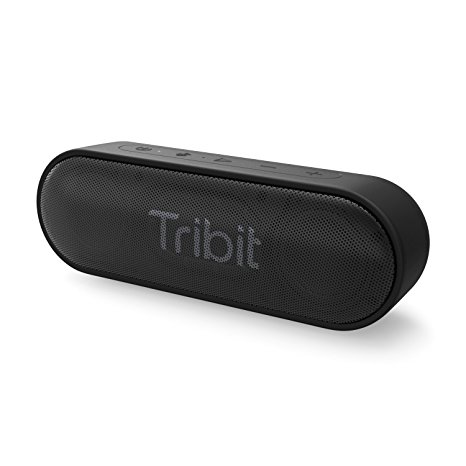 Portable Bluetooth Speakers, Tribit XSound Go Wireless Speakers with 24-Hour Playtime, 66FT Bluetooth Range, IPX7 Waterproof and Built-in Mic, Dual Drivers Enhanced Bass, for Outdoors and Indoors