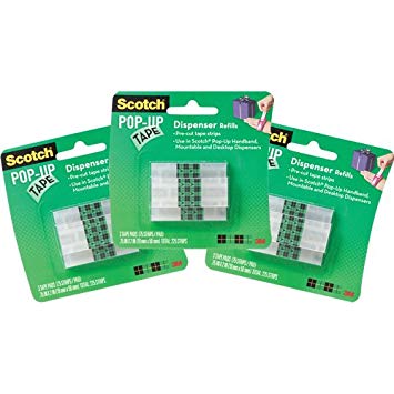 Scotch Pop-up Tape Refill Multi-Pack for The Scotch Hands Free Dispenser - 3 Packs