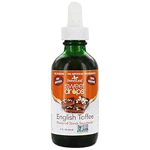 Sweet Leaf Sweetener Sweet Drops English Toffee Liquid Stevia Sweeteners 2 fl. oz.