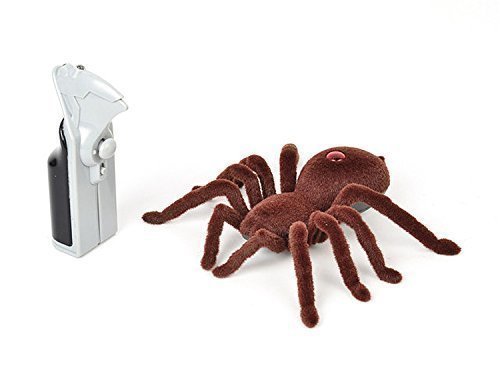 Remote Control Infrared Realistic RC Spider Toy Fuzzy Crawler 2CH RTR Prank RC Toys /Robot Animal Toys