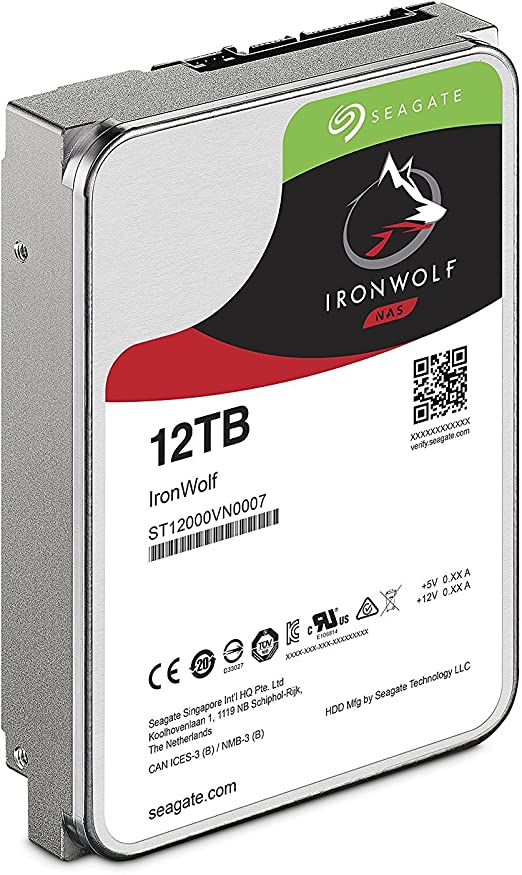 Seagate IronWolf 8TB NAS Internal Hard Drive HDD – 3.5 Inch SATA 6Gb/s 7200 RPM 256MB Cache for RAID Network Attached Storage – Frustration Free Packaging (ST8000VN0022) (Renewed)