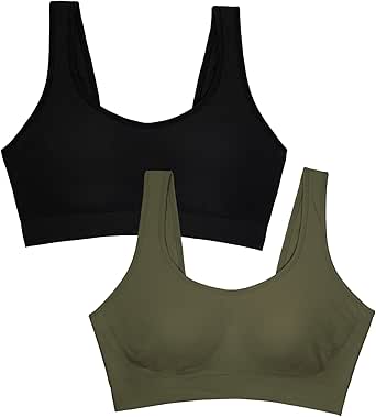 Fruit of the Loom Women's Everyday Smooth Wireless Bra, Full Coverage Shaper Bralettes with Strategic Support for Comfort