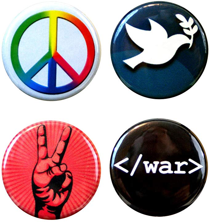 Henry The Buttonsmith Peace Button Set