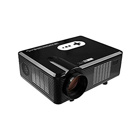 FastFox HD Projector Full Color 720P 3000 Lumens Analog TV Single LCD Panel LED Technology Multimedia Beamer Home Proyector for Theater Tablet Video Movie Bussiness