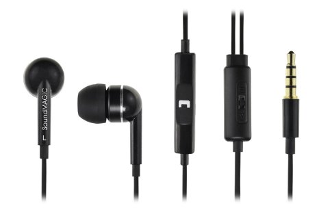 SoundMAGIC ES19S In Ear Isolating Earphones with Microphone - Black