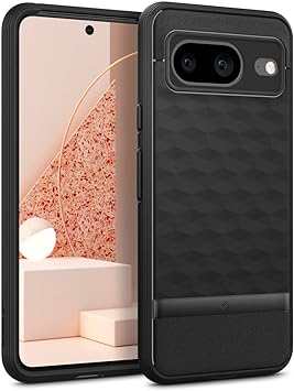 Caseology Parallax for Google Pixel 8 Case, [3D Hexa Cube Design], Military Grade Drop Protection Phone Cover for Google Pixel 8 - Matte Black