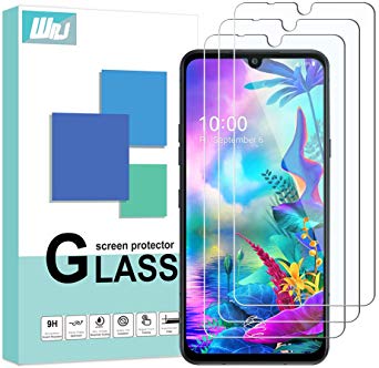 [3-Pack]WRJ for LG G8X ThinQ Screen Protector, (Not Work with The LG Dual Screen)，HD Anti-Scratch Anti-Fingerprint No-Bubble 9H Hardness Tempered Glass for LG G8X ThinQ/LG V50S with Lifetime Replacement Warranty