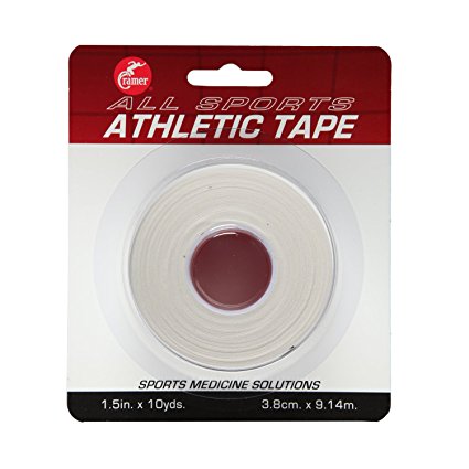 Cramer Team Color Athletic Tape, Easy Tear Tape for Ankle, Wrist, & Injury Taping, Protect & Prevent Injuries, Promote Healing, Athletic Training Supplies, 1.5" X 10 Yard Roll, Colored AT Tape