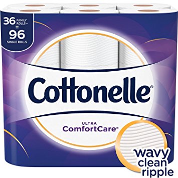 Cottonelle Ultra ComfortCare Family Roll   Toilet Paper, Bath Tissue, 36 Toilet Paper Rolls