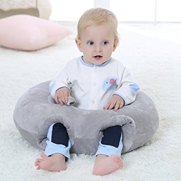Topsleepy New Design Baby Sitting Chair Nursery Pillow Protectors for 3-16 Months (Grey)