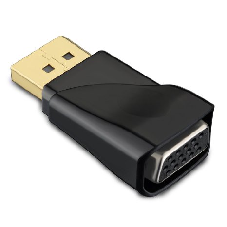 VicTec Gold Plated DisplayPort (Male) to VGA (Female) Video Adapter Converter