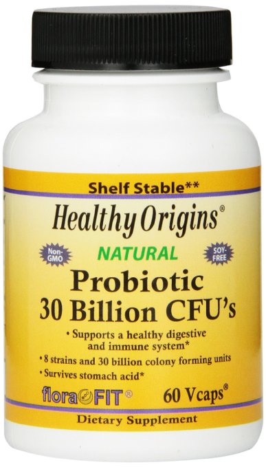 Healthy Origins Probiotic 30 Billion CUs Shelf Stable Multi Vitamin 60 Count