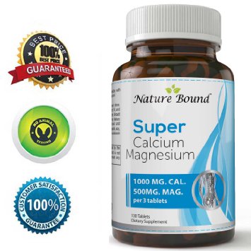Pure Calcium Magnesium Vitamin D3 Cholecalciferol - Best Bone Support Supplement - Healthy Teeth - Strong Muscles For Women & Men