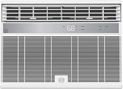 GE AHY10LZ Smart Window Air Conditioner with 10,000 BTU Cooling Capacity, Wifi Connect, 115 Volts, White (Renewed)
