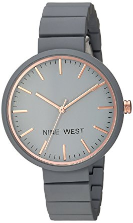 Nine West Women's Quartz Metal and Alloy Dress Watch, Color:Grey (Model: NW/2012GYRG)