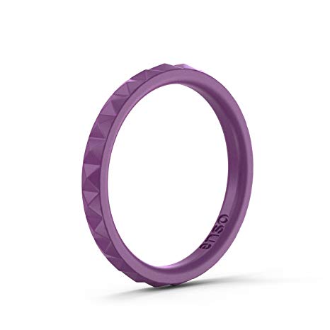 Enso Rings Pyramid Stackable Silicone Ring | The Premium Fashion Forward Silicone Ring | Hypoallergenic Medical Grade Silicone | Lifetime Quality Guarantee | Commit To What You Love